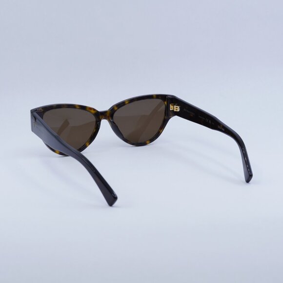 Bottega Veneta BV1319S 002 Sunglasses Havana Cat Eye Frame, Brown Lenses main image 12